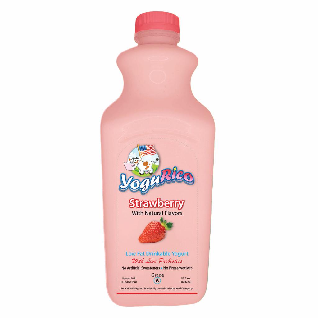 YoguRico Strawberry Low Fat Drinkable Yogurt
