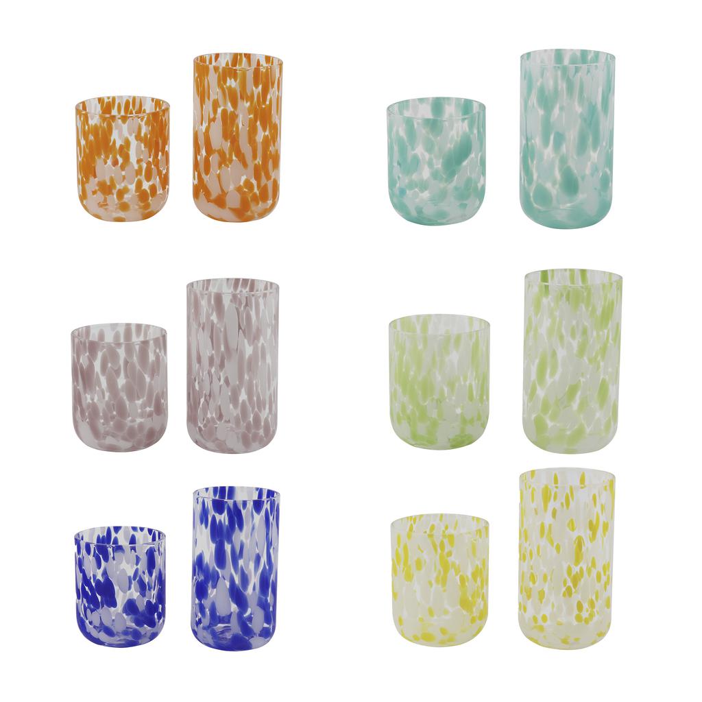 Fortune Set of Colored Glasses 12 Pieces