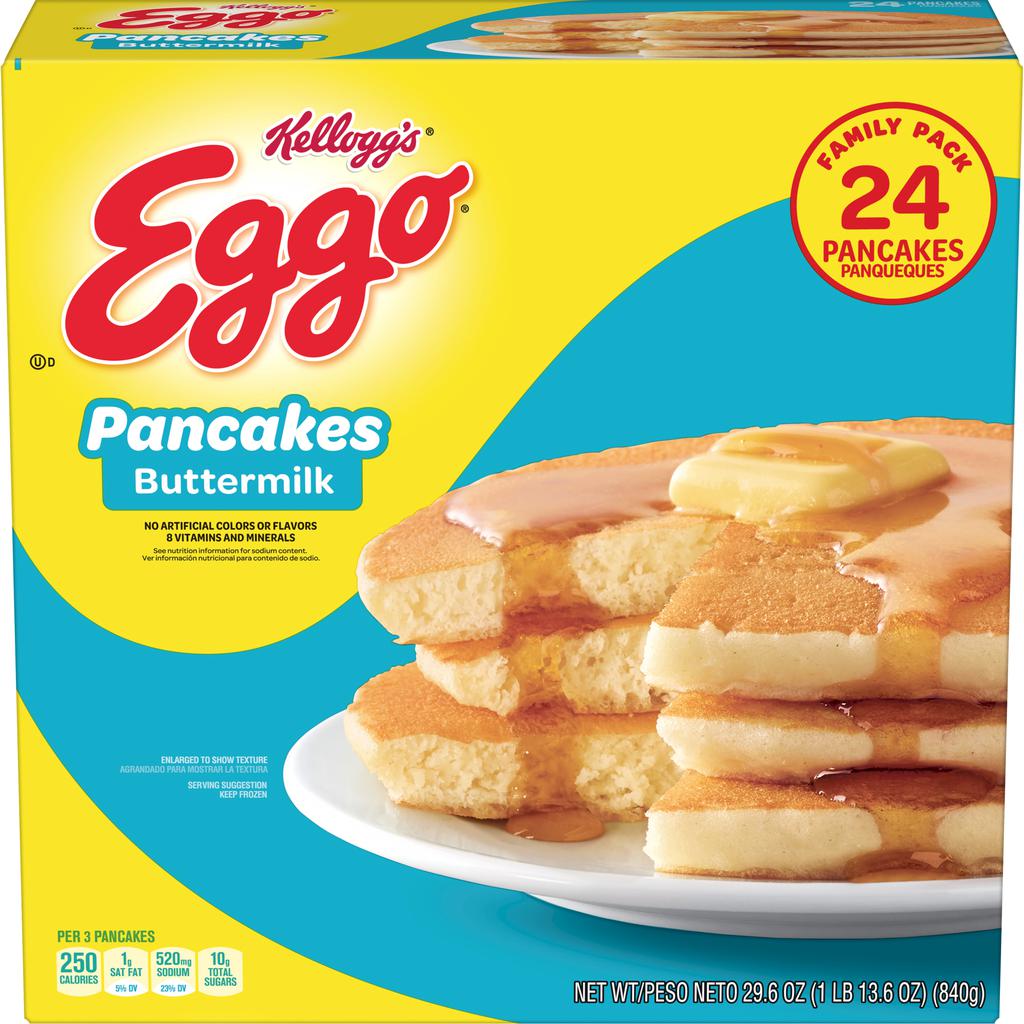 Eggo Panqueques de Leche y Mantequilla 24 Unidades / 840 g / 1.85 lb